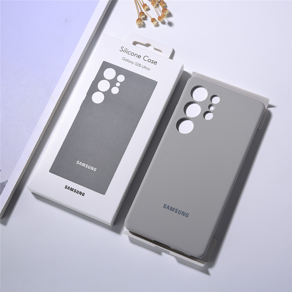 Dành Cho Ốp Lưng Chính Hãng Samsung Galaxy S25 Ultra S25Plus 5G S 25 + Vỏ Silicon Lỏng Chống Sốc Bảo Vệ Camera Coque