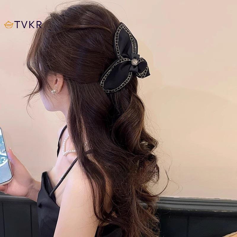 TVKR Lúa Mì Gai Bướm Nút Thắt Tam Giác Kẹp Nữ Duyên Dáng Audrey Hepburn Phong Cách Cá Mập Lớn Kẹp Tóc OIK