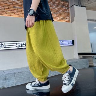 Trẻ Em Trẻ Em Mỏng Phong Cách Thoáng Khí Lụa Băng Chống Muỗi Quần Bé Trai Bé Gái Trẻ Em Quần Thể Thao Quần Dài