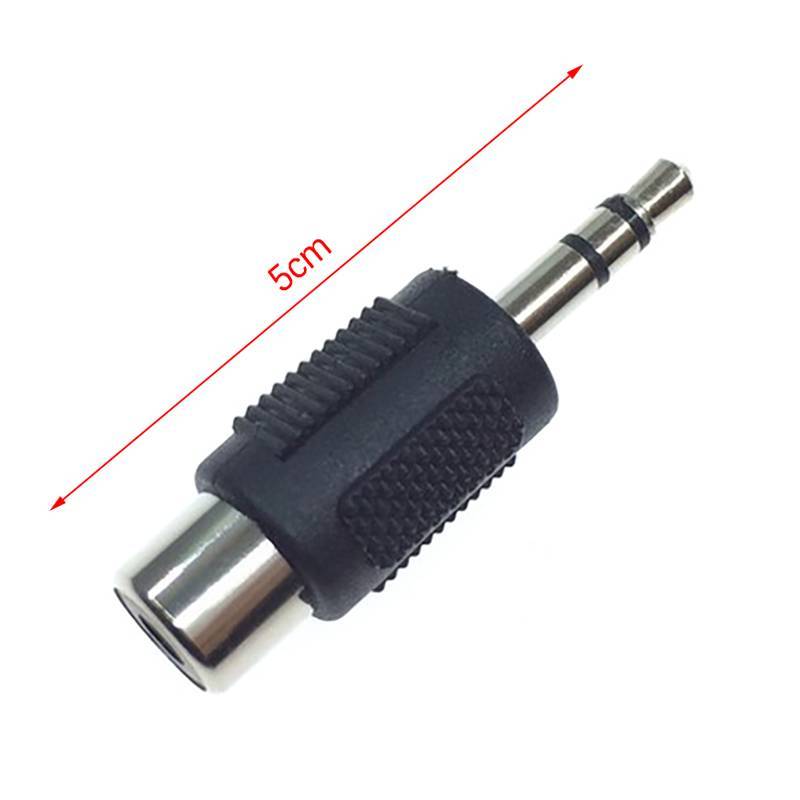 JINHF 1 Mono Kênh Kép Cắm 3.5 Sang AV Adapter 3.5 Mm Đầu Âm Thanh Nam Sang Sen RCA Nữ Ja Đầu Chuyển Đổi HOT