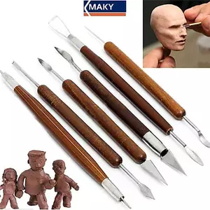 MAKY 6 Chiếc Đất Sét Điêu Khắc Sáp Khắc Đồ Gốm DIY Dụng Cụ Shapers Polymer Mô Hình Quà Tặng VN
