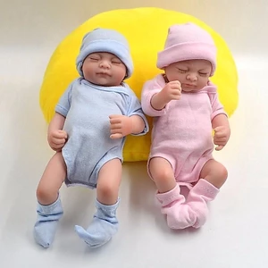 28cm Handmade Tái Sinh Thật Nhìn Bé Gái Sơ Sinh Búp Bê Thực Tế