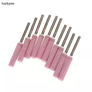 Luckyew 10 Chiếc Cưa Xích Mài Đá Tập Tin 4 / 4.8 / 5.5 / 6 Mm Dây Xích Cưa Mài Bộ Đánh Bóng Kim Loại Máy Mài Cưa Xích Đá TQ