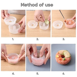 Cc Trẻ Em Bento Dụng Cụ Cơm Bóng Máy Làm Bánh Mì Mini Khuôn Báo Chí Nhà Bếp Ngon