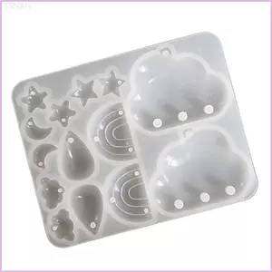 Cinna Giọt Nước Phụ Kiện Khuôn Silicon Epoxy Phụ Kiện Khuôn Trang Sức Làm Dụng Cụ