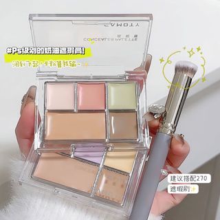 Bao che khuyết điểm năm màu tự nhiên hàng ngày Điểm mụn Dấu vết quầng thâm Rõ ràng Tự nhiên Làm sáng tông màu da Không dễ lấy