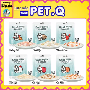 Pate Sữa Dê Cho Mèo PetQ 70g - Công Thức 50% Thịt Thơm Ngon Giúp Cấp Nước Cho Mọi Lứa Tuổi