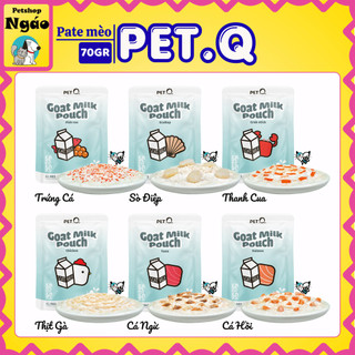 Pate Sữa Dê Cho Mèo PetQ 70g - Công Thức 50% Thịt Thơm Ngon Giúp Cấp Nước Cho Mọi Lứa Tuổi