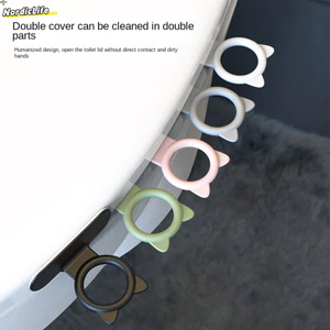 NORDICLIFE Nắp Bồn Cầu Nâng, Hoạt Hình Silicone Vệ Sinh Nâng Ghế, Phòng Tắm Vệ Sinh Thiết Bị Dính Đa Năng Tránh Chạm Tay Cầm Nắp Bồn Cầu Phụ Kiện Wc
