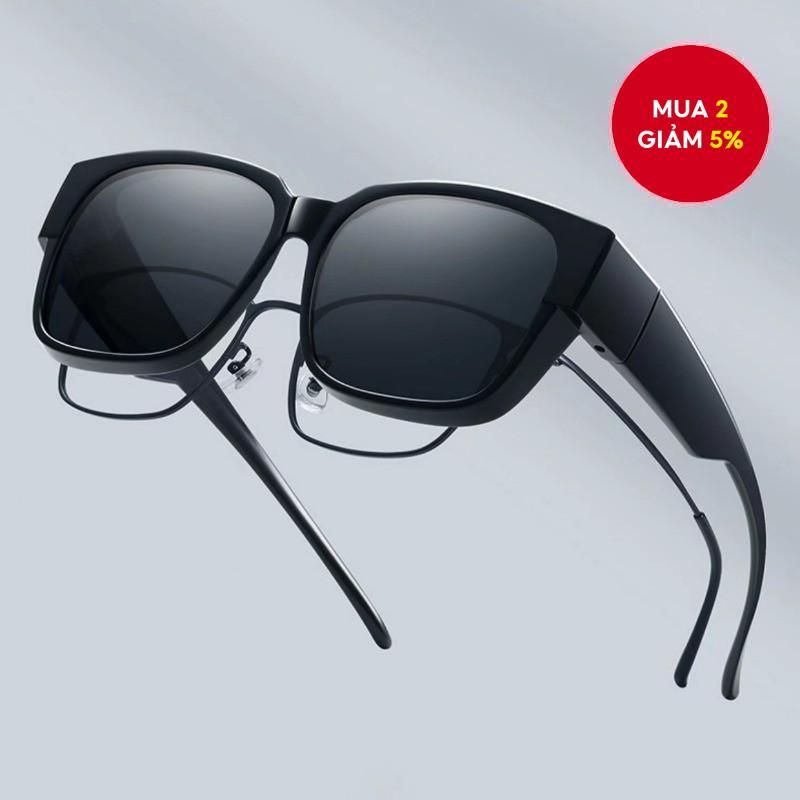 Thời trang vừa vặn với kính râm Oversize Mặc để che trên kính Thích hợp cho cận thị