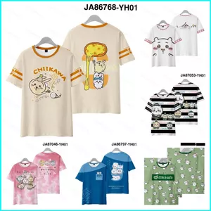 SY3 Chiikawa Anime Áo Sơ Mi Tay Ngắn Top Unisex Cosplay 3D Tee Đồ Họa Thời Trang Áo Thun Thường Ngày Plus Kích Thước YS3