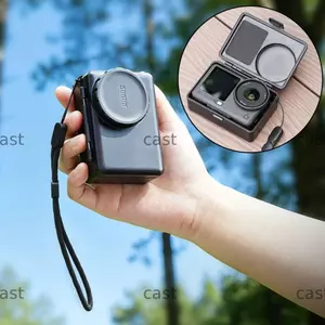 Vỏ máy ảnh hành động CAST, Bảo vệ chống sốc chống trầy xước, Chống bụi có dây buộc Mang theo di động cho phụ kiện máy ảnh hành động DJI Osmo Action 6 / 5Pro / 4 / 3