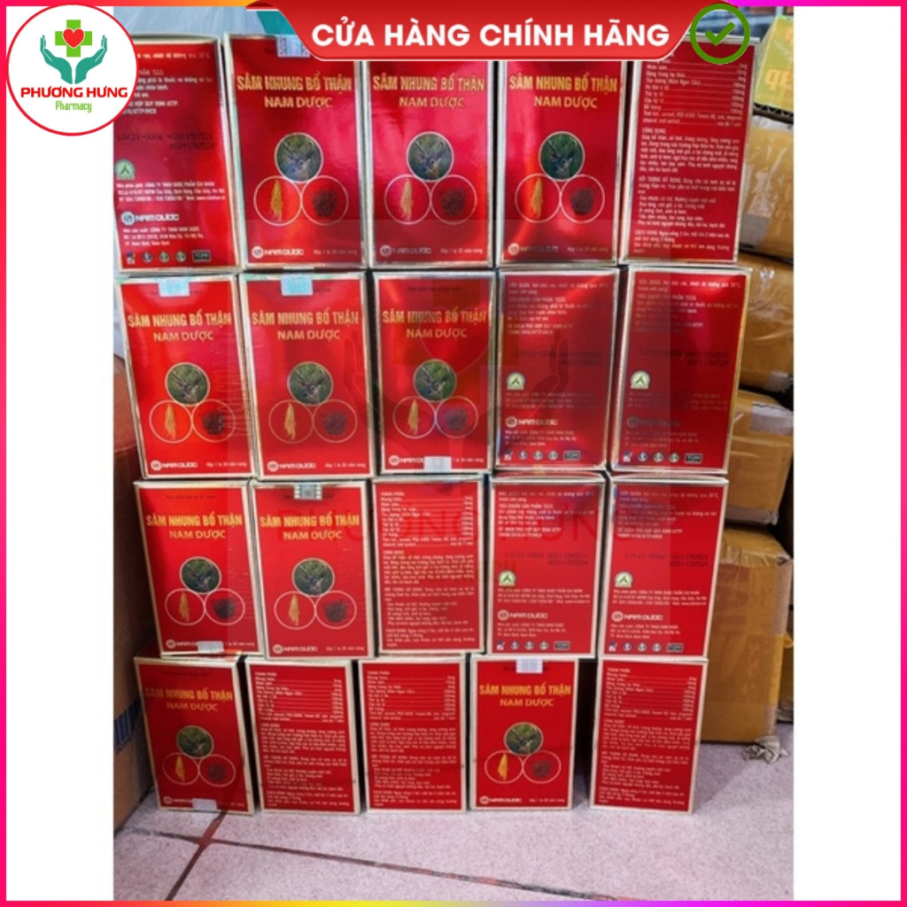 Sâm Nhung Bổ Thận Nam Dược Giúp Giảm Đau Lưng, Mỏi Gối, Thận Yếu, Ngủ Kém, Tiểu Đêm- Hộp 30 Viên