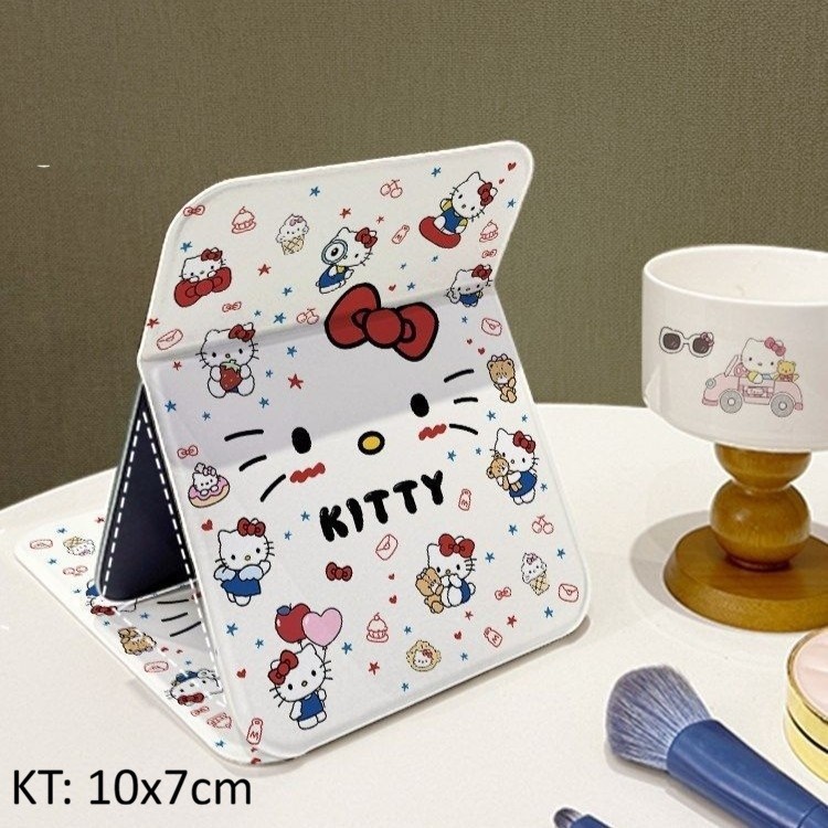 Gương soi trang điểm mini để bàn bỏ túi gấp gọn Hello Kitty mẫu mới nhất MUN STORE GUONGKI2S