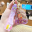 Kawaii Quicksand Capybara Móc Khóa Dâu Dầu Túi Charm