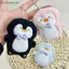# HB # Hoạt Hình Dễ Thương Thắt Nơ Chim Cánh Cụt Sang Trọng Móc Khóa Kawaii Chim Cánh Cụt Nhồi Bông Mặt Dây Chuyền Búp Bê Bapa Trang Trí Mặt Dây Chuyền Phụ Kiện Quà Tặng.