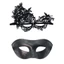 Mặt nạ ren nửa mặt CODECOVED, Mặt nạ bướm phong cách quyến rũ nhiều màu, Đá giả Cosplay lạ mắt Mặt nạ hóa trang lễ hội trang điểm
