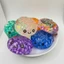 Bộ hấp Đồ chơi Squishy Crystal Bun, Bóng căng thẳng TPR phục hồi chậm cho trẻ em và người lớn