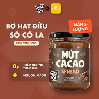 Bơ Hạt Điều Cacao WayOf - Không Đường Tinh Luyện - Ngọt Tự Nhiên Eat Clean