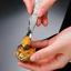 Dụng cụ ăn cua bằng thép không gỉ 304 Bộ ba mảnh Loại bỏ thịt cua lông Dụng cụ tiện dụng Bộ hộp quà tặng Cua Claw Clip 92LW