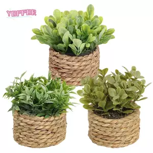 Cây trồng trong chậu nhân tạo YOFFOR, xanh lá cây