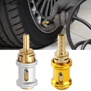 6.5 / 8mm Kẹp van lốp ô tô Kẹp vòi phun bằng đồng thau rắn Air Chu Bộ chuyển đổi bơm hơi Qui Kết nối lạm phát Đầu nối đẹp