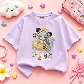 Áo thun bé gái  áo phông siêu xᶖnh chất cotton mềm nhẹ thoáng mát cho bé 1-12 tuổi