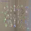 Treo Pha Lê Mặt Dây Chuyền Vườn Suncatcher Chuông Gió Cầu Vồng Lăng Kính Pha Lê Dây Chuyền Trang Trí Cửa Sổ MỚI