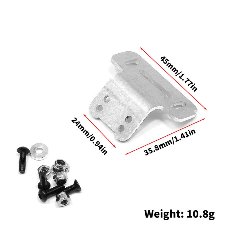 1 Bộ Kim Loại Đuôi Cánh Gắn Cố Định Giá Đỡ Cho Tamiya TT02B TT-02B DF02 DT02 DT03 RC Xe Nâng Cấp Phần Phụ Kiện