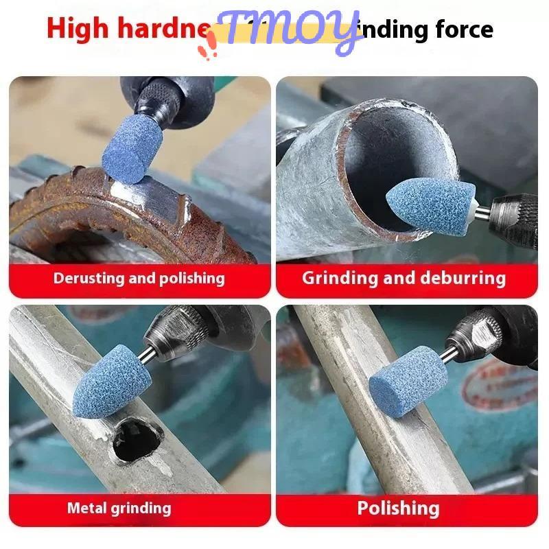 TMOY 10 Chiếc Đầu Đánh Bóng Đầu Bánh Xe Mài Mòn Gắn Cho Dụng Cụ Quay Điện Mài Điện Đá Bánh Xe Dremel Phụ Kiện TMOY