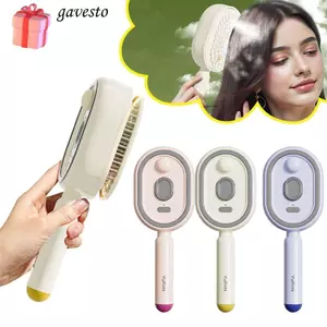 Lược Massage xịt chăm sóc tóc GAVESTO, Lược đựng túi khí phun chống tĩnh điện bằng điện, Dụng cụ bôi dầu tóc tự làm sạch di động dành cho nữ