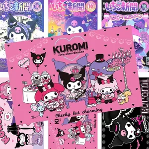 Kuromi Poster Sanrio HD Hoạt Hình Dễ Thương Anime Hàng Hóa Phòng Giấy Dán Tường Ký Túc Xá Dán Tường Tranh Lớn 6.10