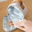 Túi đựng đồ ăn trưa cách nhiệt DONOVANQQ, Túi đựng đồ ăn sáng di động hình tam giác thiết kế dày, chất liệu chống thấm nước nhẹ Túi lưu trữ nhiệt phong cách cầm tay cỡ nhỏ dã ngoại