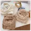 JRP Mới Dễ Thương Gấu Tai Mũ Khăn Găng Tay Bộ Mùa Đông Nữ Beanies Mũ Ấm Áp Thường Ngày Sang Trọng Mũ Thường Ngày Chắc Chắn Lông Cừu Cô Gái Kawaii Hiện Tại JRP