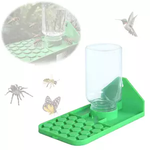 halluya.vn-sip-my Xixian Bee Máy phân phối nước treo tường bền ngoài trời hoặc máy thụ phấn gắn trên cây Trạm uống nước cho người làm vườn Nhựa 9.84x5.59x2.44in