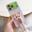 3D Silicone Chó Mèo Giá Đỡ Kính Acrylic Ốp Lưng Điện Thoại iPhone 17 Pro Max 16 15 14 13 Vỏ Bảo Vệ Chống Sốc
