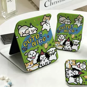 Gương trang điểm gấp đôi cặp lợn Piggy dễ thương