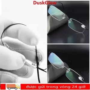 Kính đọc sách DUSKGLOW Kính siêu nhẹ dành cho người lớn tuổi Unisex Không vành