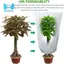 Vỏ cây mùa đông - Túi đựng cây bảo vệ sương giá có dây rút & dây kéo, vải không dệt