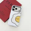 Ốp điện thoại iPhone trứng chiên dễ thương, Kawaii Smiley Egg Ngoài trời nam nữ Vỏ điện thoại di động đa chức năng phù hợp cho thể thao ngoài trời tương thích với iPhone17 16 15 14 13 12 11 pro