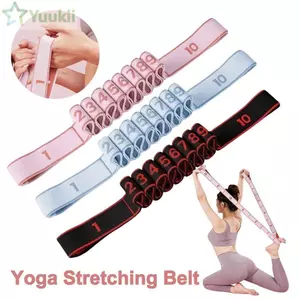 Đai co giãn Yoga YUUKII, Dây co giãn múa lưới 10 / 12 kỹ thuật số, Dây kháng lực co giãn đa chức năng có thể điều chỉnh dành cho người lớn Trẻ em