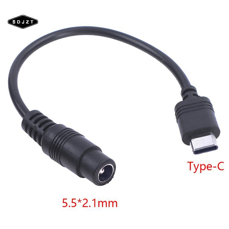 < SDJZT > Cáp DC Type-c Nữ Sang 5.5 * 2.1 Nữ 5521 Power Ja DC Bộ Chuyển Đổi 5.5x2.1 Bộ Chuyển Đổi USB Loại C Đang Bán