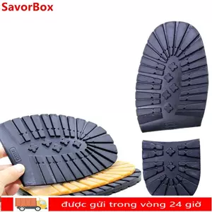 SAVORBOX 1 Cặp Miếng Dán Thảm Giày, Miếng Giày Cao Su Tự Dính Chống Mài Mòn, Làm Dày DIY Thay Thế Đế Ngoài Miếng Dán Chống Trơn Trượt