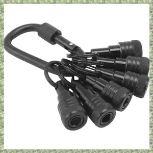 Móc khóa giá đỡ bit 6 CÁI, Giá đỡ bit chuôi lục giác 1 / 4 Inch, Thiết kế thay đổi nhanh cho trình điều khiển đai ốc, tuốc nơ vít & mũi khoan