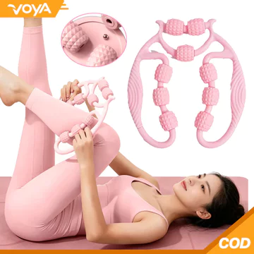 Con lăn cơ fascia 9 bánh xe, con lăn cellulite, con lăn massage để giảm đau cơ bắp đùi, bê, cánh tay, giảm cellulite