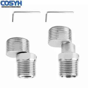 <cosyh>360 Degree Adjustable Adapter 360° Rotatable For Bathrooms Angled Curved Base