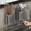 Nhíphuj 1 Miếng Dụng Cụ Nhà Bếp Ra-Multifunctional Thoát Nước Chopsti Giá Đỡ, Hộp Bảo Quản Dao Kéo Treo Tường Hoặc Độc Lập, Nhựa VN