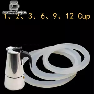 Nhíphuj 2x Bếp Top Máy Pha Cà Phê Moka Thay Thế Dự Phòng Đệm Cao Su Vòng Niêm Phong VN
