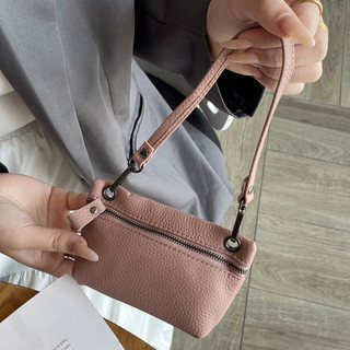 Ví đựng tiền xu Mini bằng da thật dành cho nữ, Chất liệu da bò lớp đầu tiên, Dây kéo da mềm, Túi đựng tiền xu cao cấp