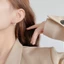 Bán Chạy Kim Bạc 925 Hình Chữ C Hoa Nhỏ Bướm Bông Tai Thời Trang Nữ Bông Tai